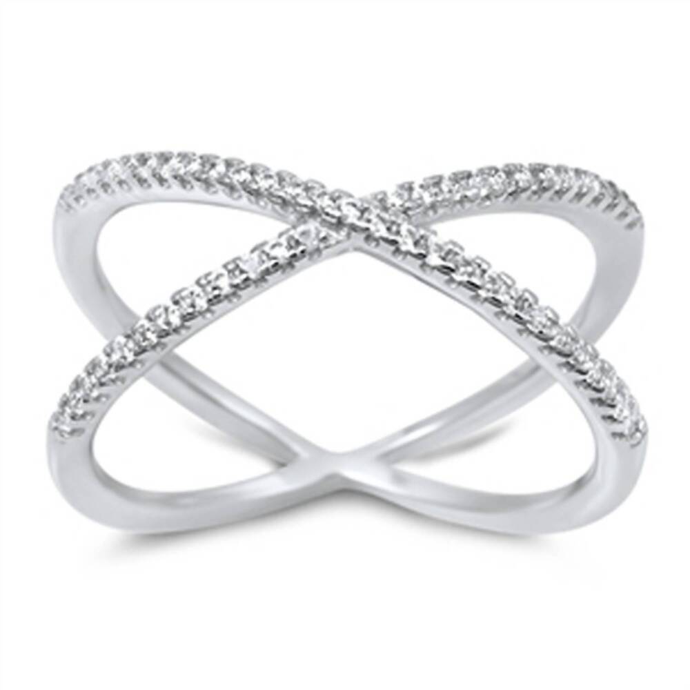 NEW STARLETTE women's jenna statement ring in silver